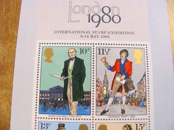 ロンドン 1980 国際切手博覧会 ヴィンテージ 未使用 記念品