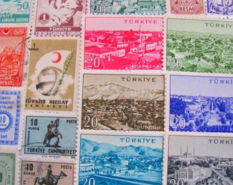 Türkische Freuden 50 Premium Vintage Republik Türkei Briefmarken Türkiye Cumhuriyeti Bosporus Istanbul Konstantinopel Osmanisches Reich