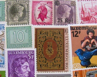 Oesling Or Gutland 50 Premium Vintage Grand Duchy of Luxemburg Postage Stamps Luxembourgis EU Europe Groussherzogtum Letzebuerg Luxembourg