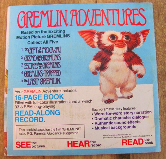Gizmo and the Gremlins Warner Brothers Vintage Childrens