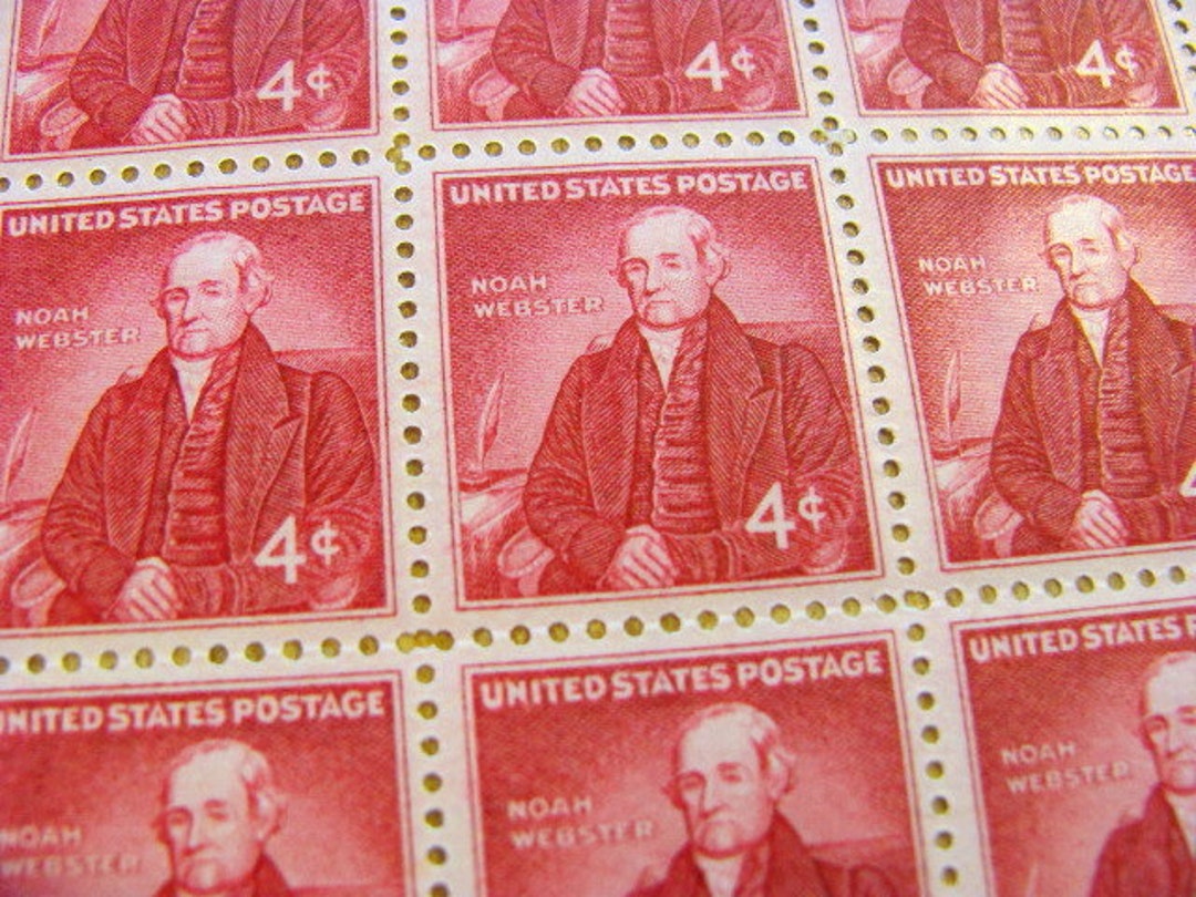 Noah ster Full Sheet of 70 Vintage Unused US Postage Stamps 4c