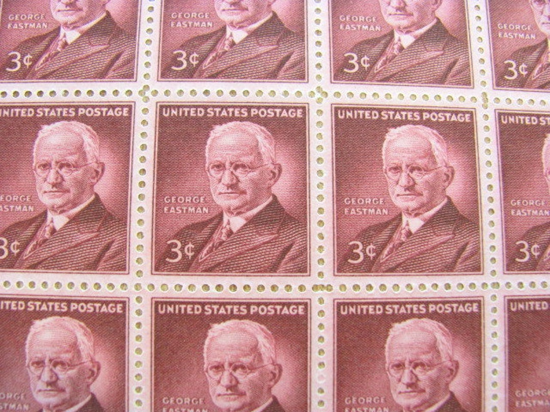 Buy George Eastman Full Sheet of 70 Vintage Unused US Postage Online in India picture