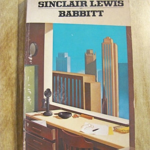 Babbitt by Sinclair Lewis Vintage Paperback Book Zenith Real Estate George F. Babbitt Sci-Fi Science Fiction Corruption Greed Property City