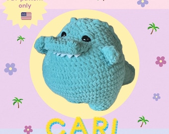 Crochet Pattern for CARL the cubby crocodile PDF download