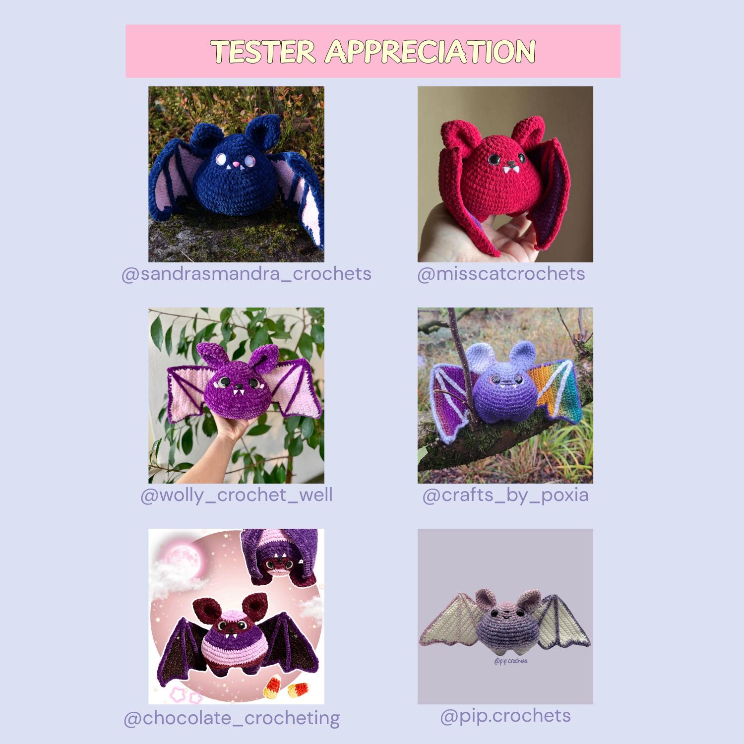 Crochet Pattern for Benedict the Chubby Bat PDF Download - Etsy