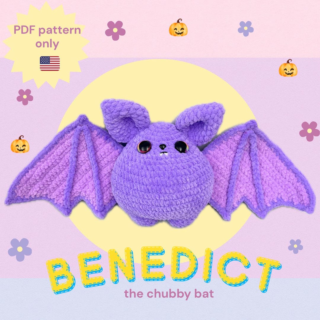 Crochet Pattern for Benedict the Chubby Bat PDF Download - Etsy