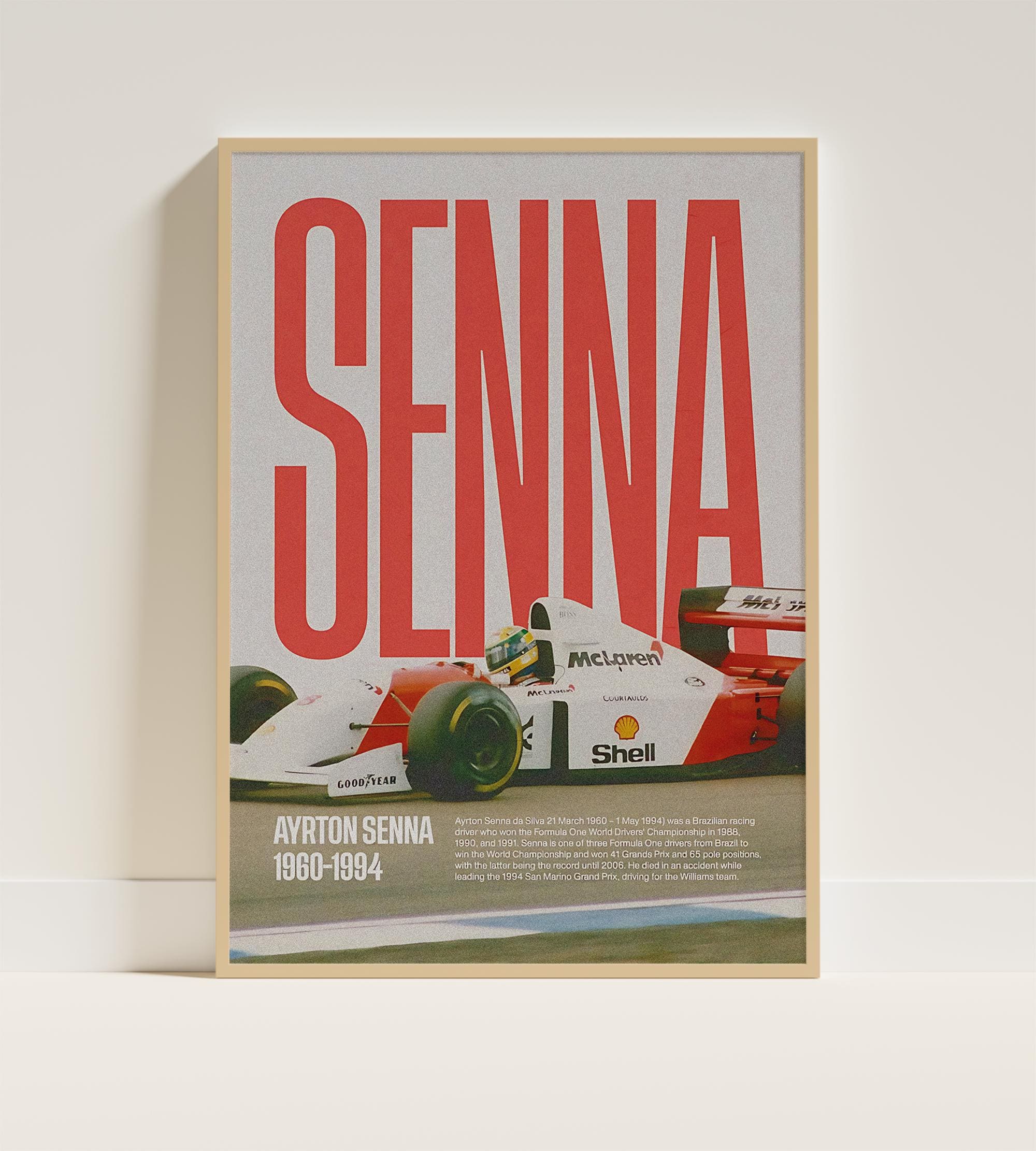 Ayrton Senna Poster - Etsy Canada