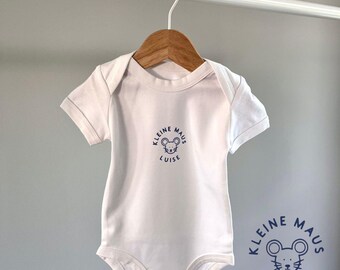 Personalisierter Babybody "Kleine Maus" | Geschenk zur Geburt oder Babyparty
