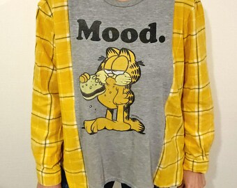 One of a kind repurposed/upcycled shirt