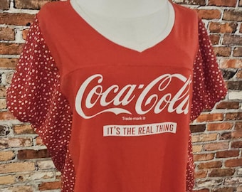 One of a kind repurposed/upcycled shirt