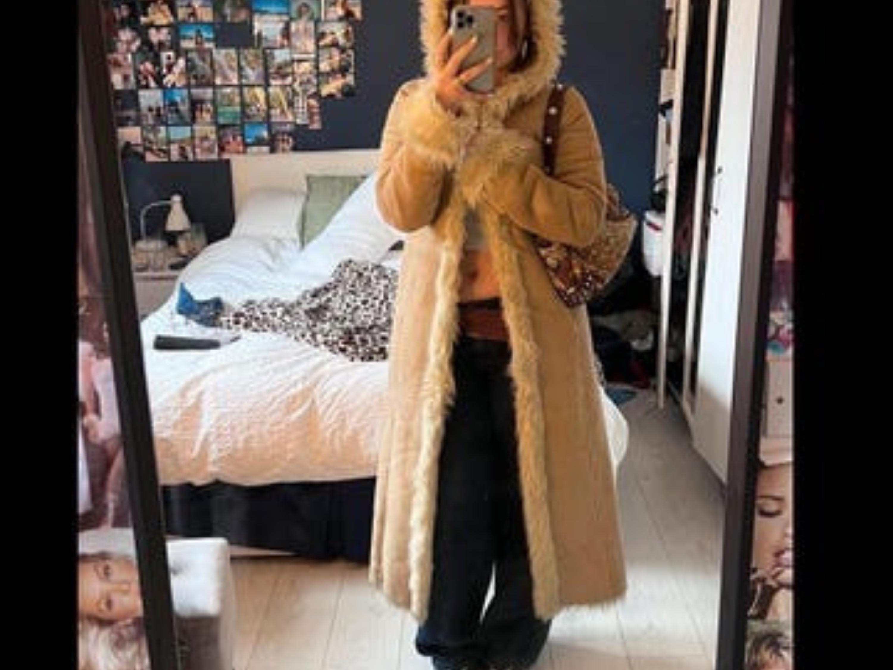 ジャケット・アウター 00s volume fur coat black archive s-l1200.jpg