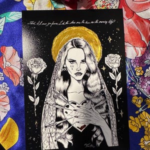 Lana Del Rey print (semi glossy) 5x7 inches