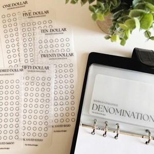 Desafio de Poupança de Denominação | Fundos de Amortização | Velino ou Papel Cartão | A6 Pessoal | Ferramenta de Orçamento