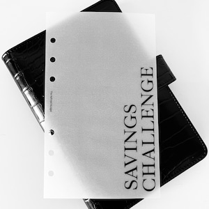 A6 Custom Dashboard for Budget Binder | Budgeting Tools | Money Management Accessories |