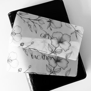 Custom A6 Cash Envelope Inserts: Laminated Budget Binder Placeholders