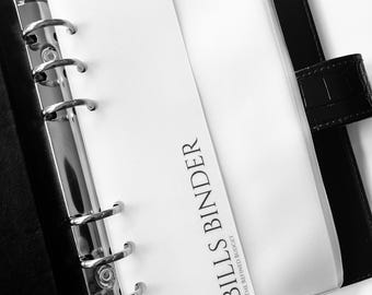 Custom Laminated Bookmarks for A5 and A6 Binders | Budgeting Essentials