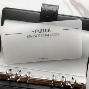 New! Starter Savings Challenge Bundle | A6 Budget Inserts | Cash Envelope System | Budget Tools