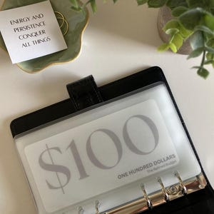 Tijdelijke aanduidingen voor geldvulling | A6 | Mat velijn | Budgetteringsbenodigdheden | Gelamineerd