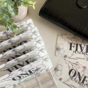 Cash Stuffing Placeholders | A6 Inserts | Budgeting Essentials | Laminated