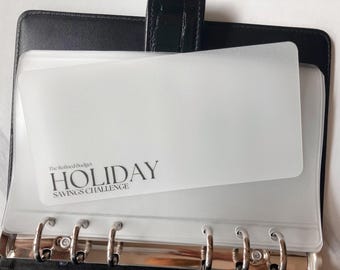 50% off | Retired Design | Holiday Savings Challenge | 10 Inserts | Matte Vellum | Budgeting Tools