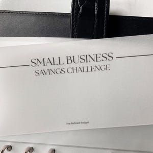 New! Small Business Savings Challenge | A6 Budget Inserts | Customize Your Bundle | Cash Envelope System | Budget Tools