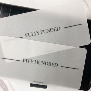 New! Cash Stuffing Placeholders | A6 | Vellum or Cardstock | Budgeting Essentials | Laminated and Reusable