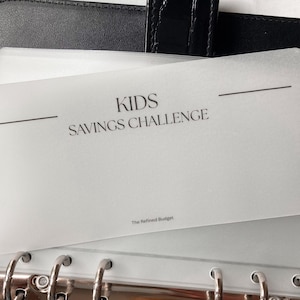 New! Kids Savings Challenge | A6 Binder Inserts | Customize Your Bundle | Cash Stuffing System | Budget Tools