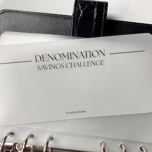 New! Denomination Savings Challenge | A6 Budget Inserts | Customize Your Bundle | Cash Envelope System | Budget Tools