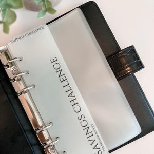 Custom Minimal Side Script Bookmarks for A5 or A6 Binders | Budgeting Essentials | Cash Envelope System