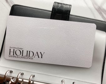 50% off | Retired Design | Holiday Savings Challenge | 10 Inserts | Glossy Cardstock | Budgeting Tools