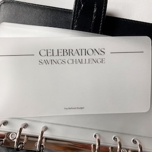 Uitdagingsbundel Celebrations Savings | A6-budgetbijlagen | Cash-envelopsysteem | Budgethulpmiddelen