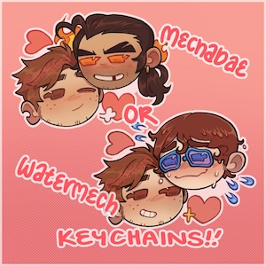 Versand | 6,5 cm langer MechaBae WasserMech Schlüsselanhänger