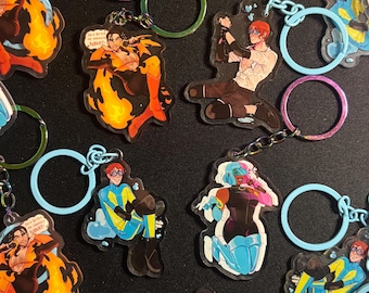 Dispatch | Waterboy Flambae and Prism 2.5 inch acrylic Keychain