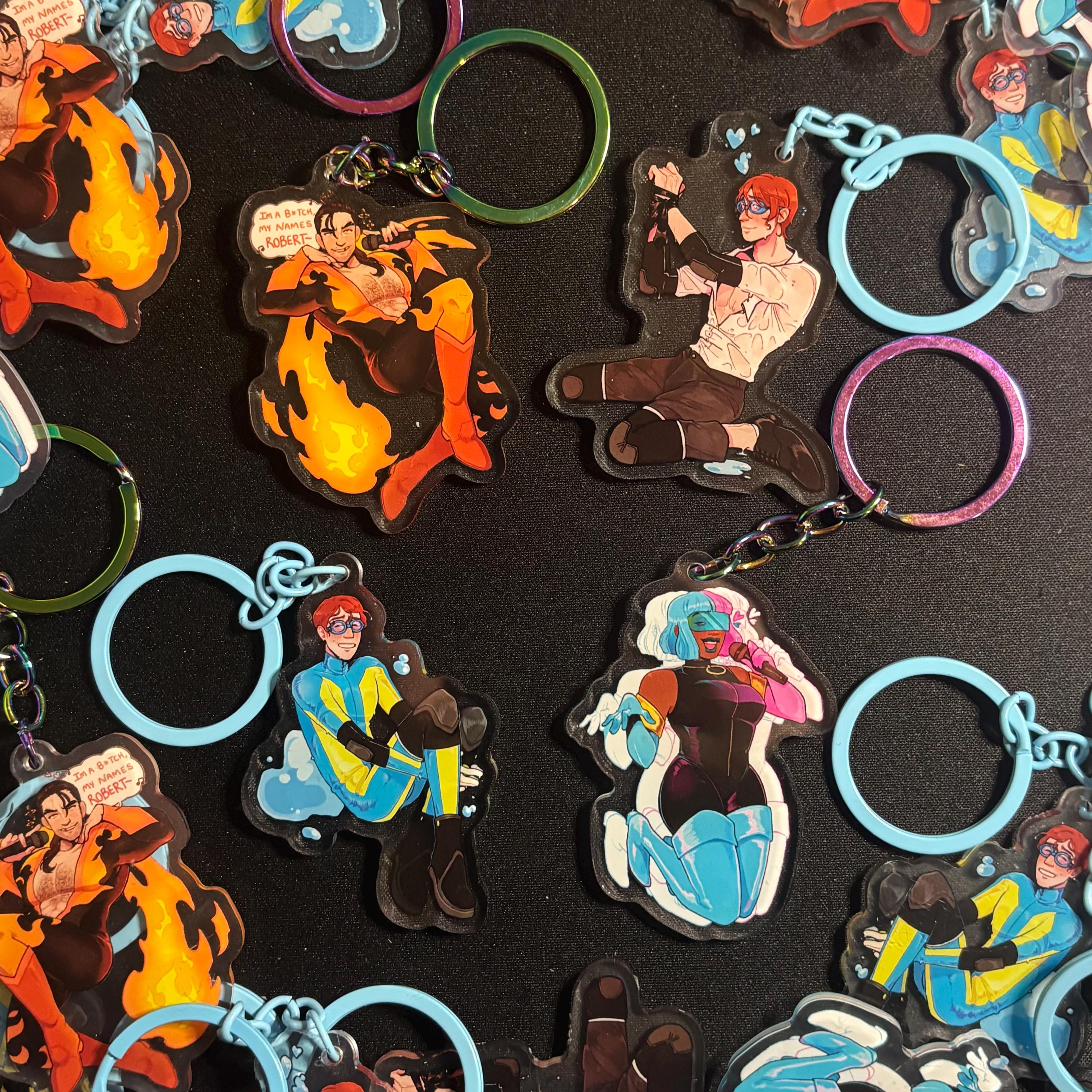 Dispatch | Waterboy Flambae and Prism 2.5 Inch Acrylic Keychain - Etsy