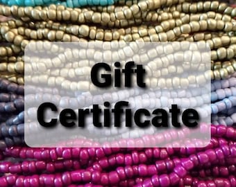 Jewelry Gift Certificate, Downloadable Certificate, E-gift, Jewelry Voucher, Gift Card