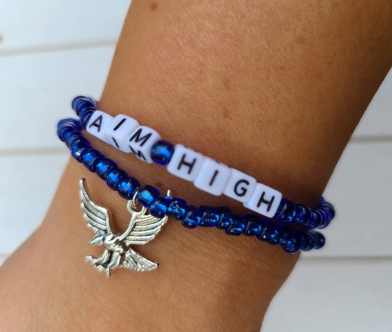 Bracelet Thaïlandais - Eléphant bleu, Perles colorées