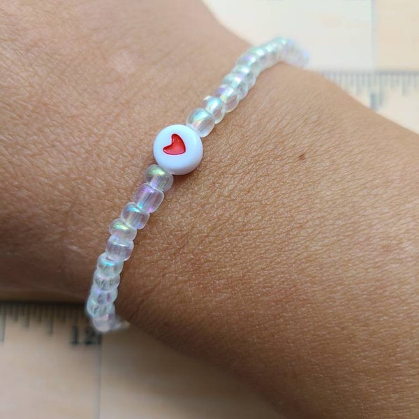 Heart Bracelet, Anxiety Relief Bracelet, Personalized Bracelets, Made to Order, Encouragement Bracelet, Inspirational Bracelet