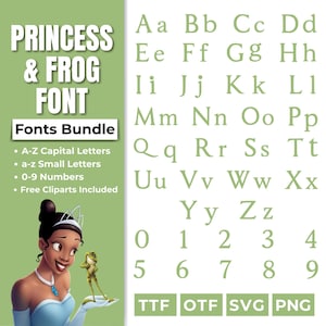 princess and the frog font, princess font, princess and the frog svg, princess and the frog font svg, princess and the frog font cricut