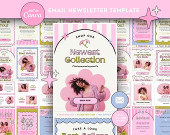 Email Newsletter Templates Canva | Small Business Marketing (Digital Download)