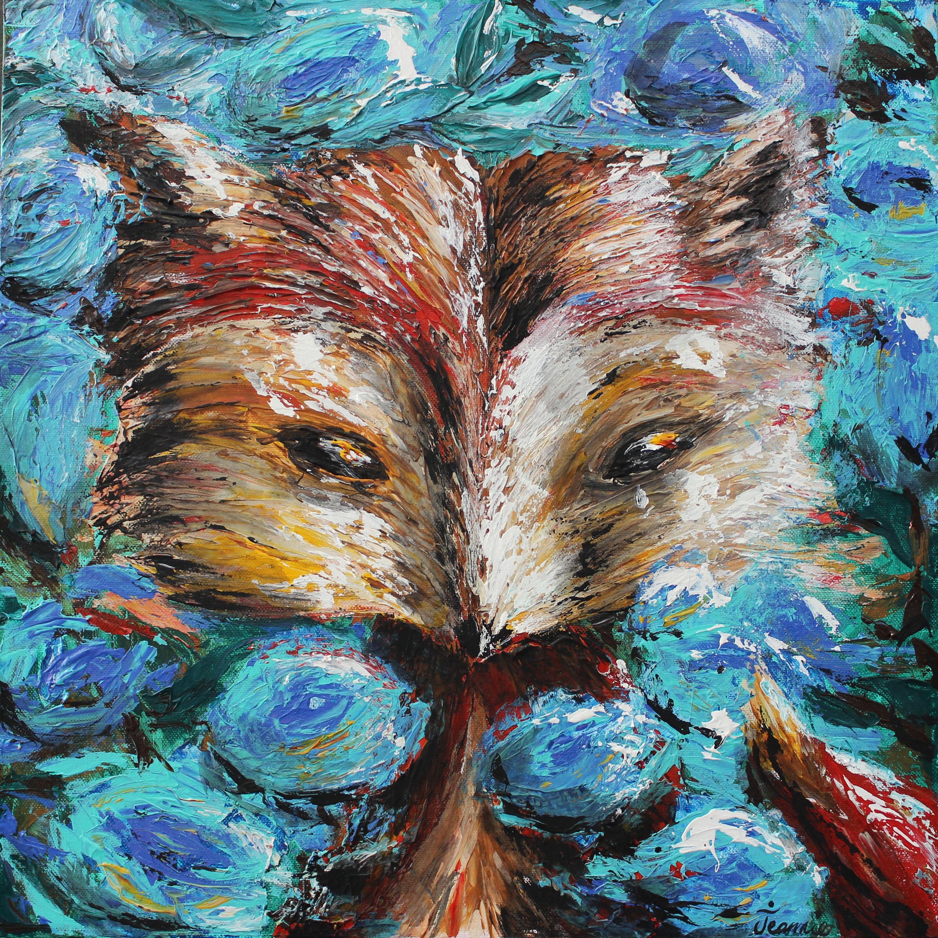 Fox Impressionism - Etsy