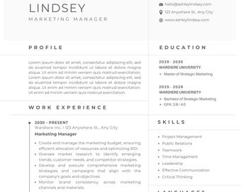 Pacote de modelos de currículo: 5 modelos de currículo modernos, editáveis no Canva (download digital)