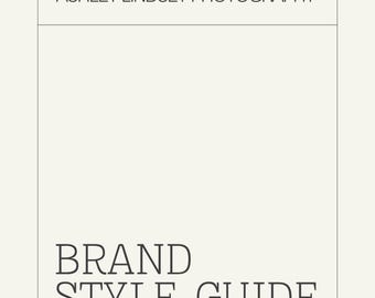 DIY Brand Style Guide Template: Editable Canva Branding Board (Digital Download)
