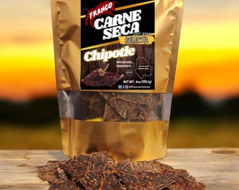 Carne Seca Chipotle, Cecina de Res al Estilo Mexicano (6 oz)