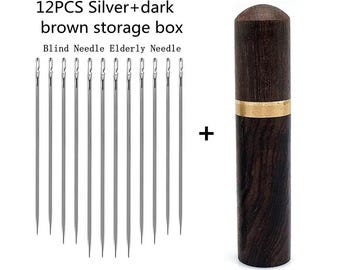 Stainless Steel Side Holes Blind Needles Elderly Hand Sewing Needle For Sewing Household DIY Apparel Beading Threading Needles