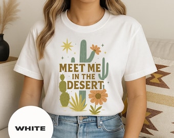 Cactus Graphic Tee: Comfort Colors Desert Adventure Shirt