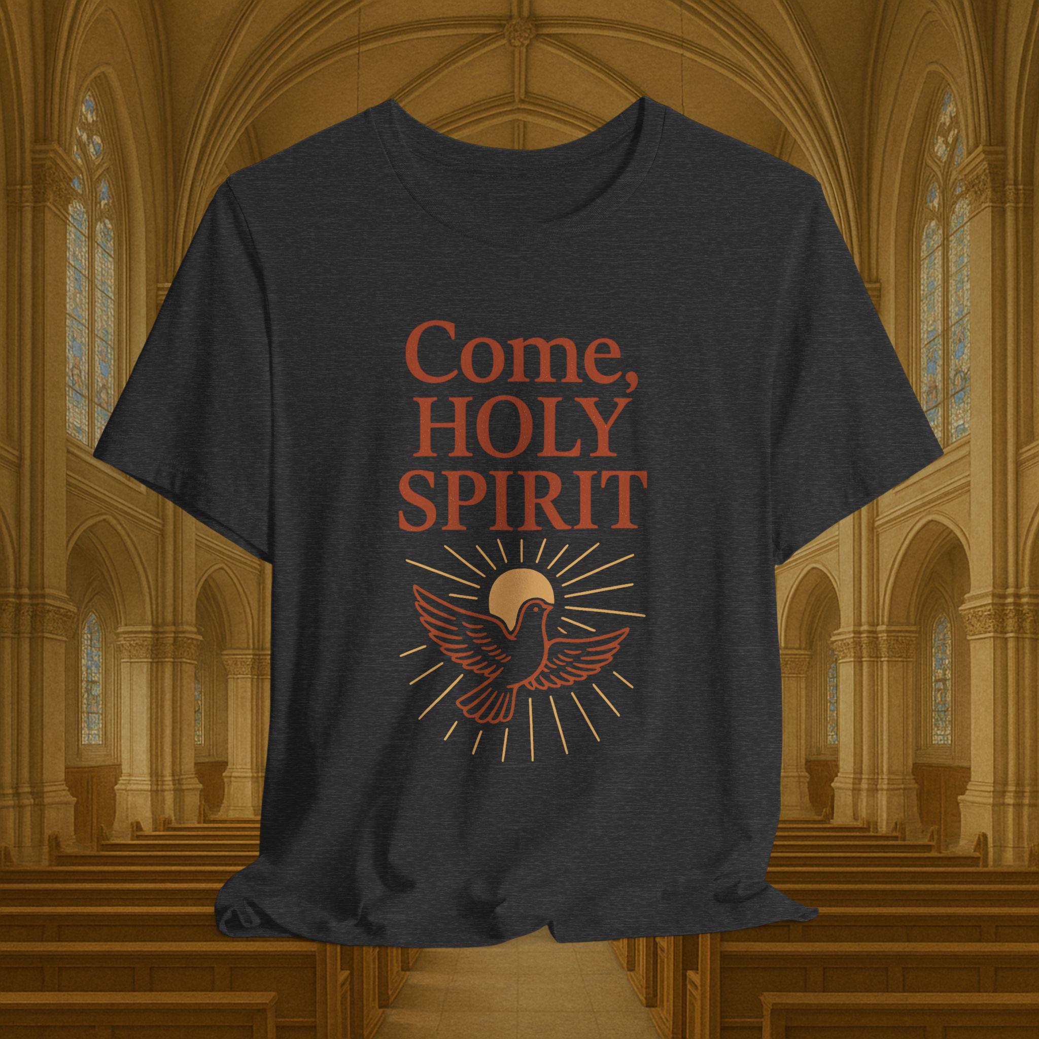 Come Holy Spirit Shirt: Dove & Flame Catholic Tee - Etsy