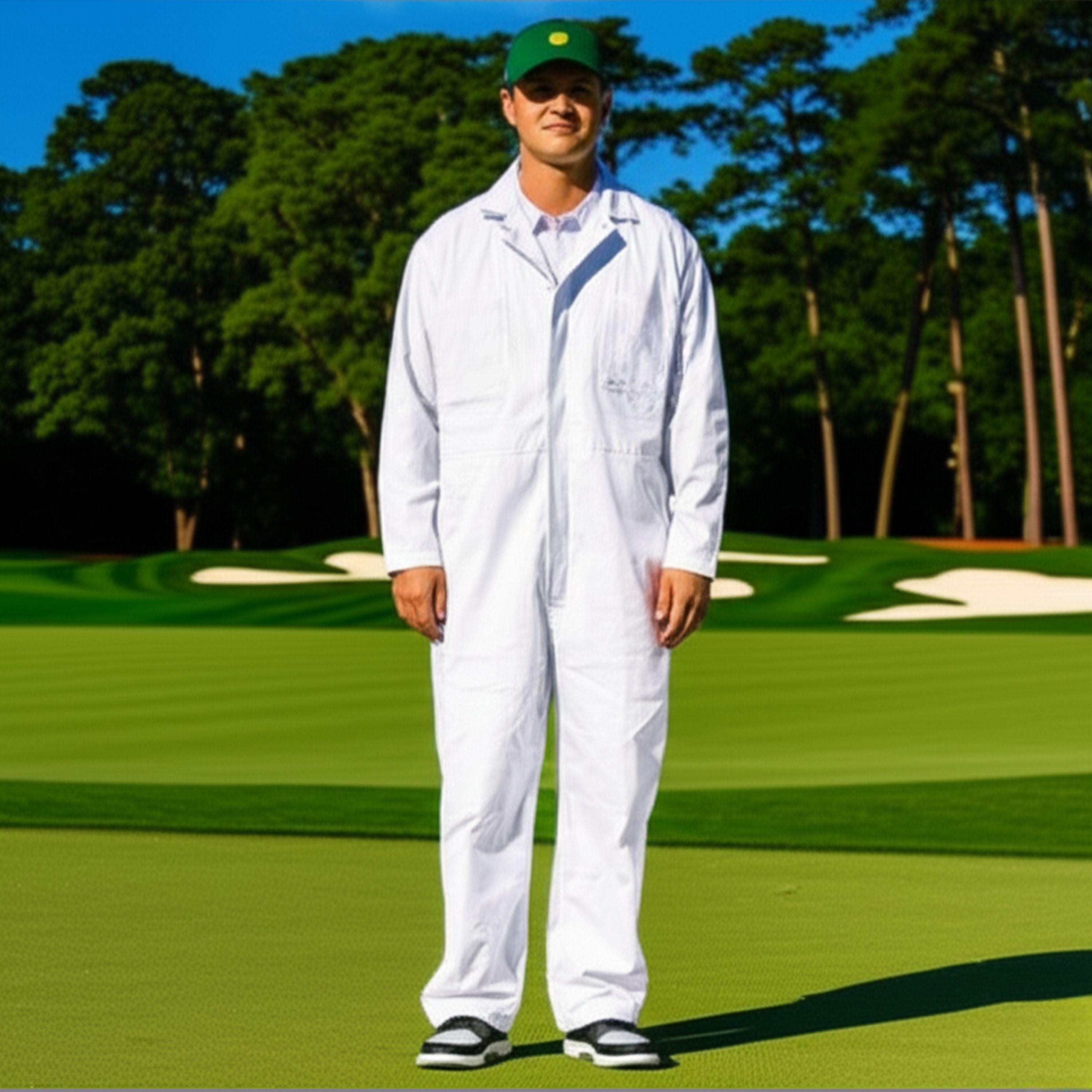 Golf Jump Suit Caddies Uniform Mens Personalized Coverall With
