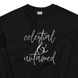 Celestial & Untamed Crewneck | Witchy Moon Forest Aesthetic | Cozy Unisex Sweatshirt for Nature Lovers and Wild Hearts