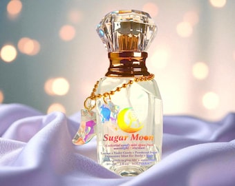 Sugar Moon Perfume - Lychee Fruit, Powdered Sugar & Violet Candy, Celestial, Kawaii, Lunar Candy, Coquette, Vegan, Long Lasting