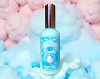 Cotton Candy Milky Perfume - Fluffy Spun Sugar, Soft Strawberry, Blue Raspberry, Cotton Candy Scent, Hair & Body Perfume, Vegan, Coquette